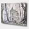 Designart - Haunted Castle In The Woods - Traditional Canvas Wall Art Print